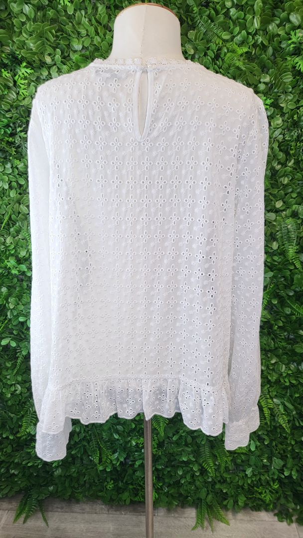 Whistle White Broderie Top (16)