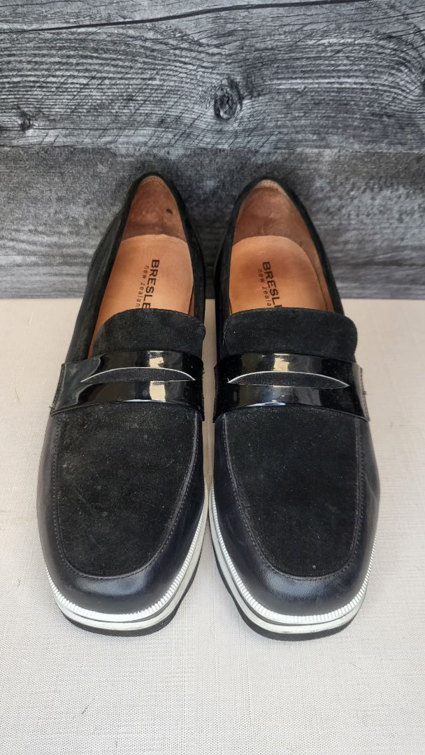 Bresley Black Platform Loafer (42)