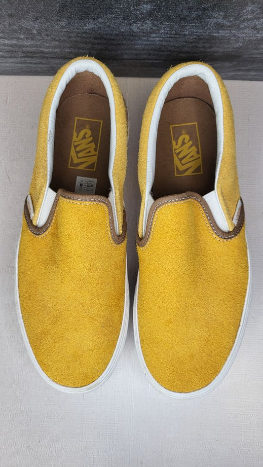 Vans Yellow Slip On Shoe (40.5)