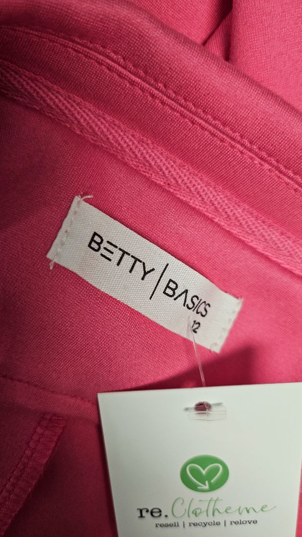 Betty Basics Pink Ponte Blazer (12)