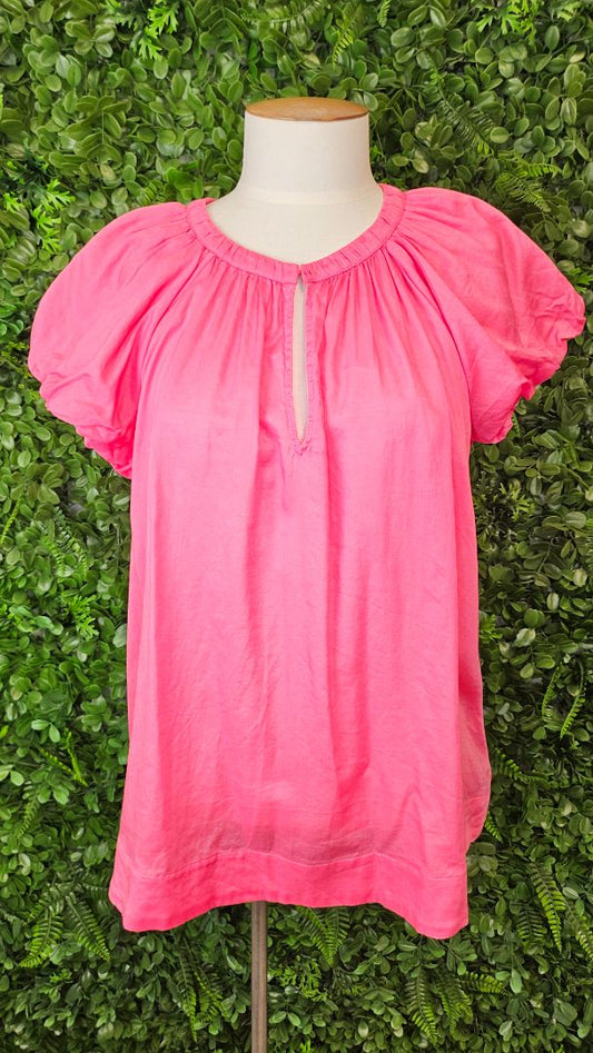 Country Road Pink Puff Sleeve Top (12)