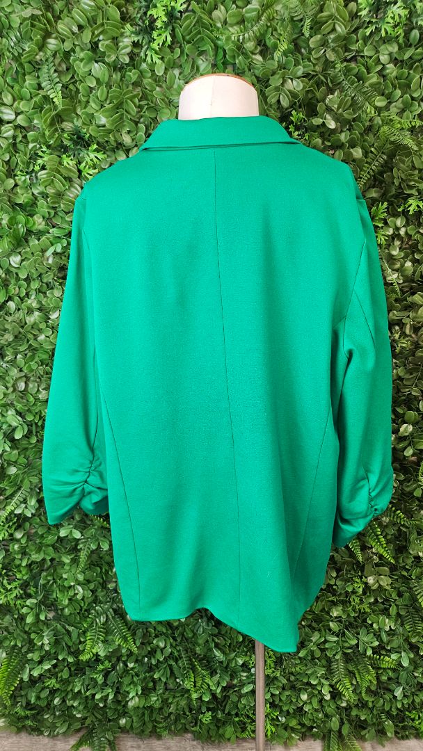 Betty Basics Green Ponte Blazer (16)