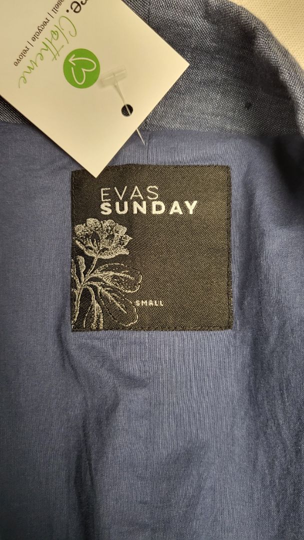 Evas Sunday Blue Linen Blazer (12-14)