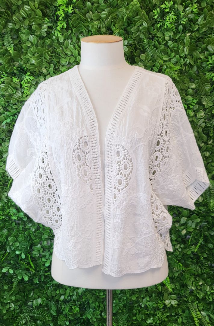 Gypsy Swing White Lace Bolero (10-12)