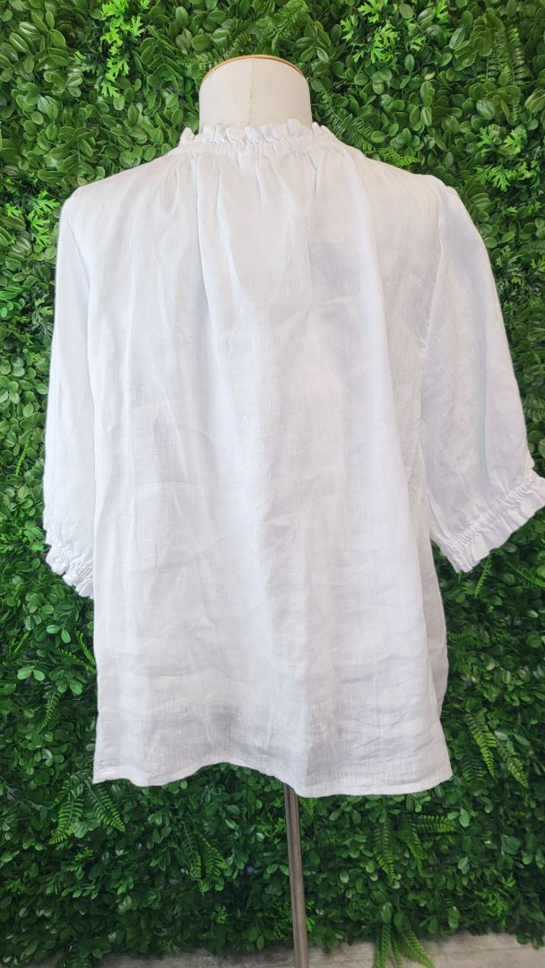 Max White Linen Top (14)