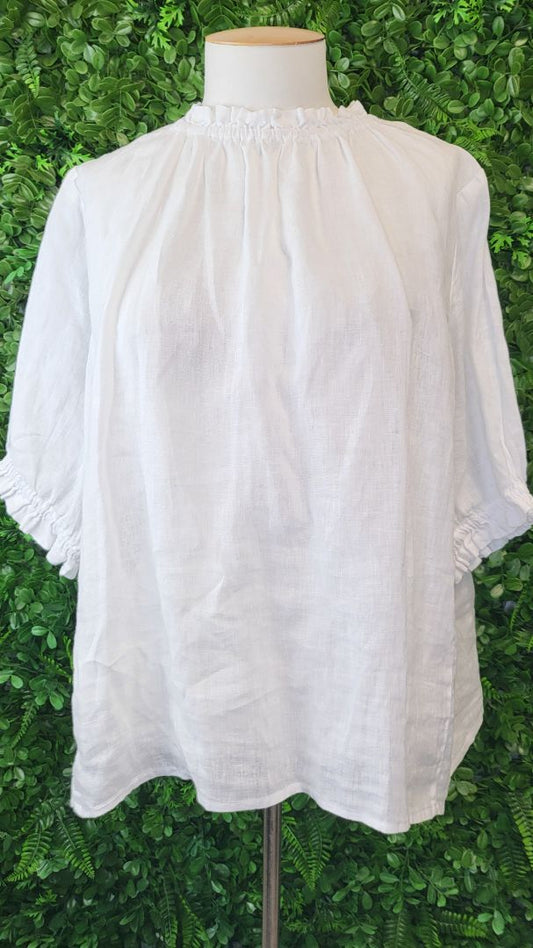 Max White Linen Top (14)