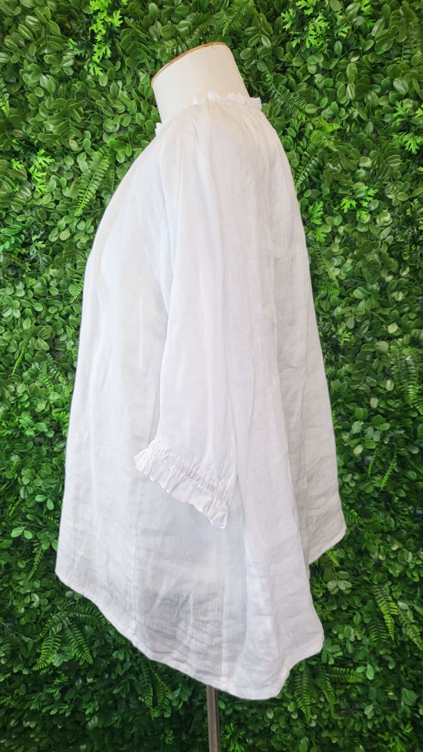 Max White Linen Top (14)