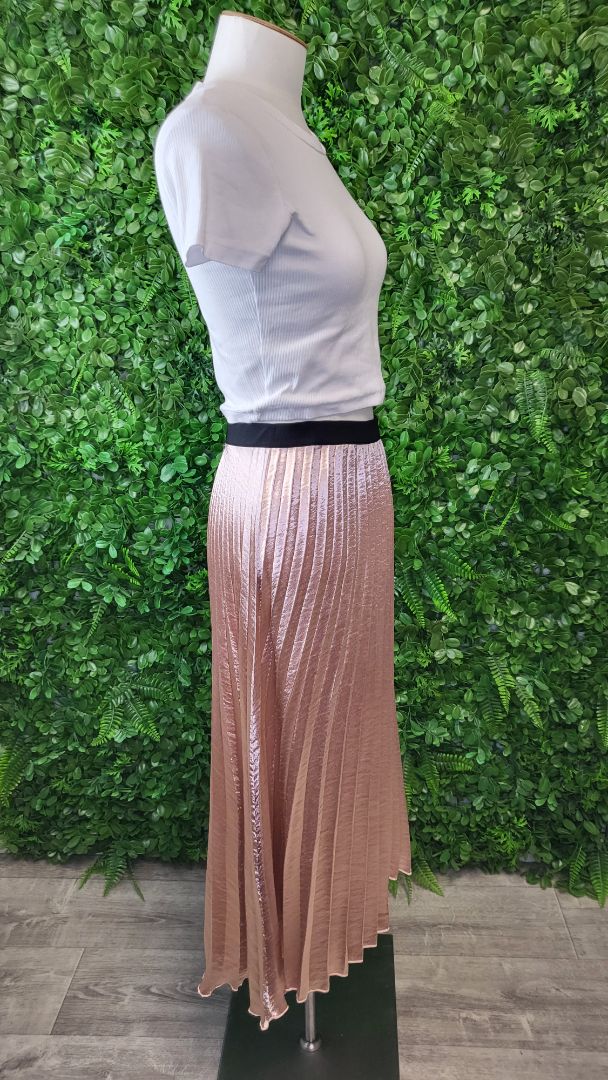 Threadz  Rose Gold Pleated Skirt (16)