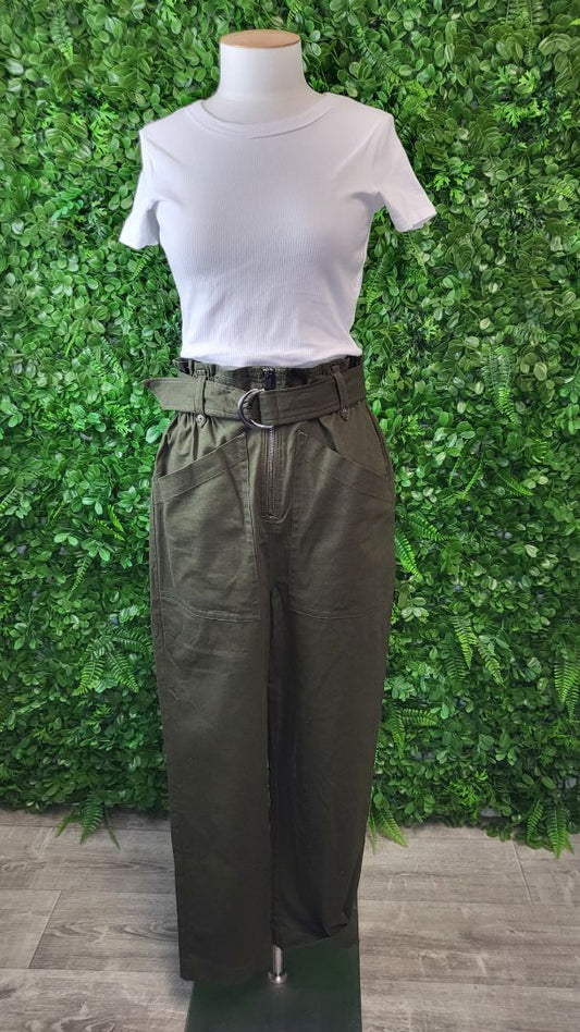 State of Play Khaki High Waist Pant (10)