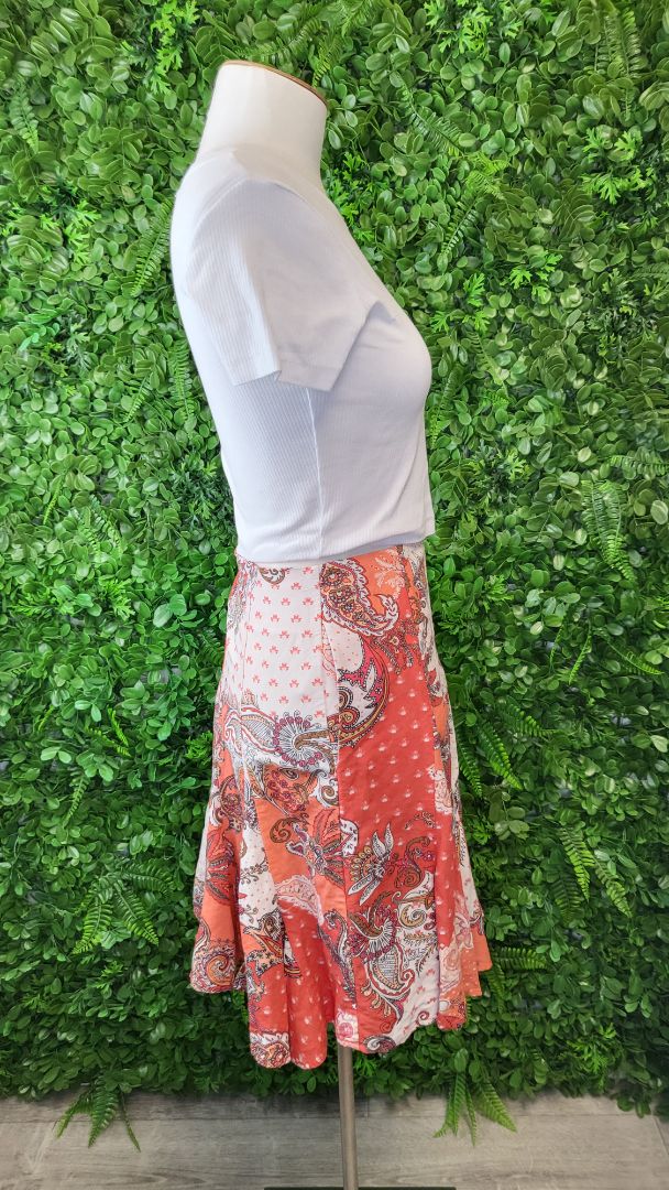 Country Road Orange Patterned Skirt (16)