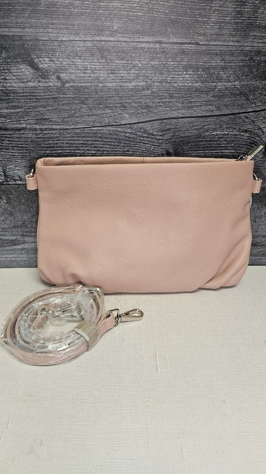 Blue Illusion Blush Leather Clutch (28cmx18cm)