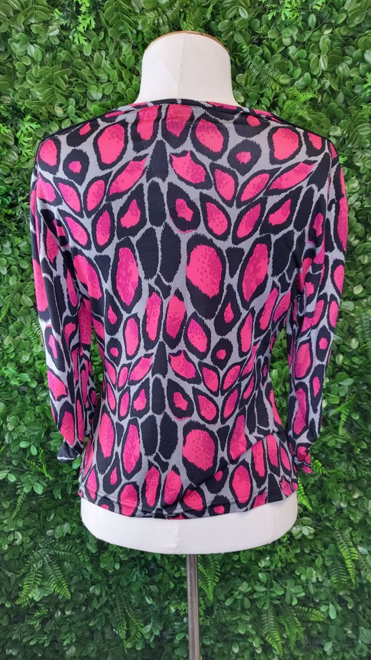 Joseph Ribkoff Pink Zip Up Top (10)