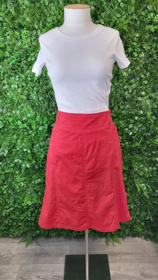 Vassalli Red Straight Skirt (16)