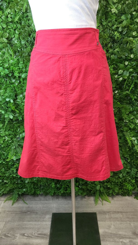 Vassalli Red Straight Skirt (16)