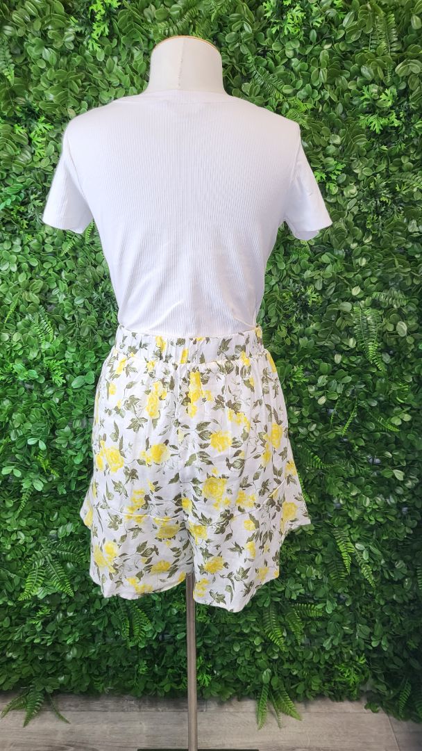 Sass Floral Lila Short BNWT 14