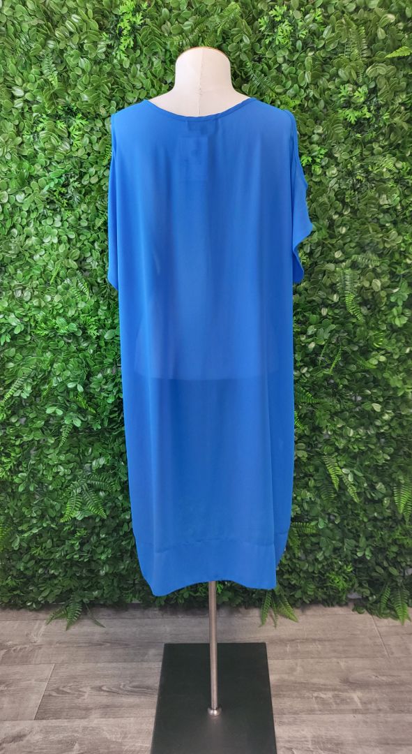 Jellicoe Blue Cold Shoulder Dress (16)