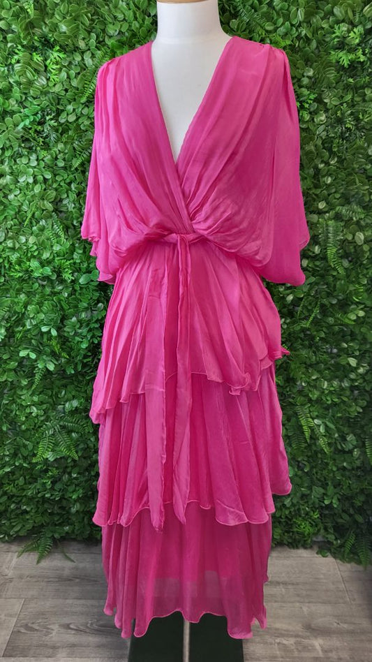 La Strada Pink Chiffon layered Dress (14)