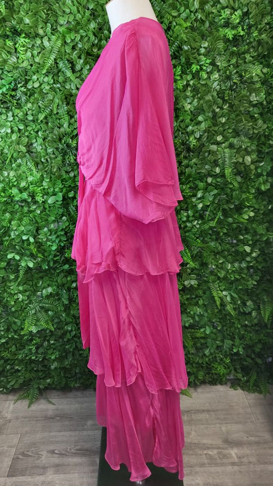 La Strada Pink Chiffon layered Dress (14)