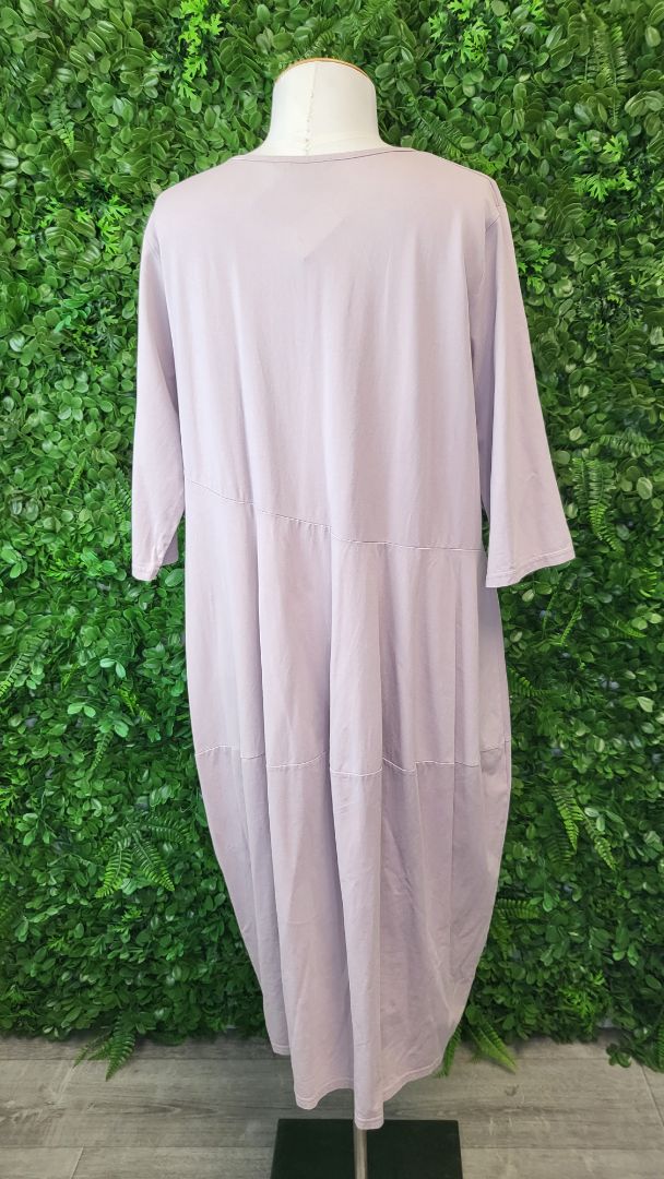 Tirelli Mauve/Grey Diagonal Seam Dress (16)