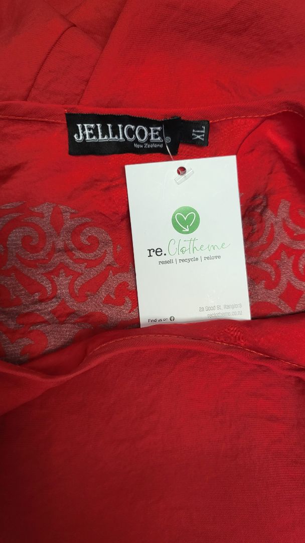 Jellicoe Red Layering Tunic Top (16)