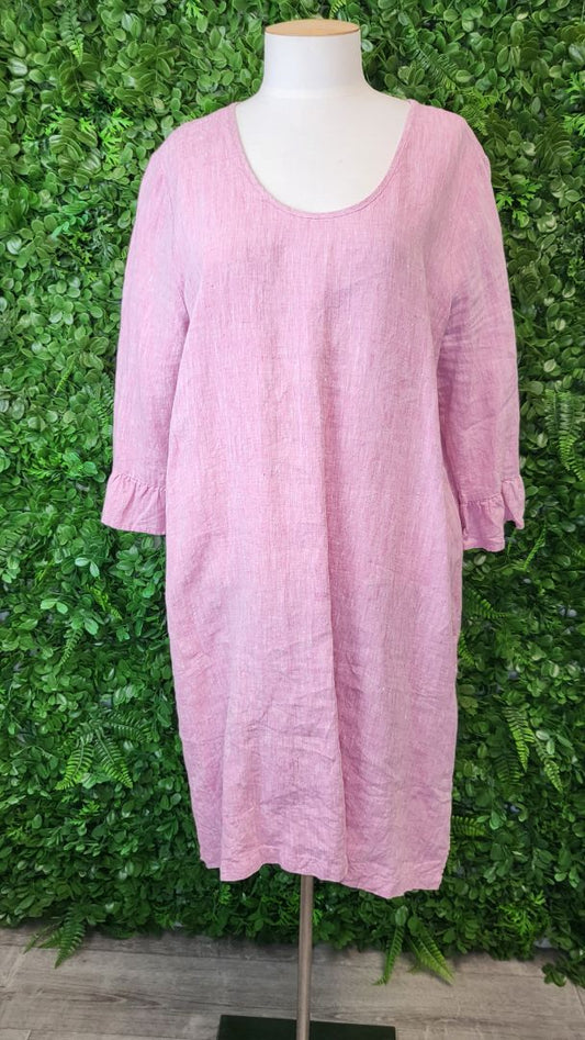 Jump Pink Linen Dress (14)