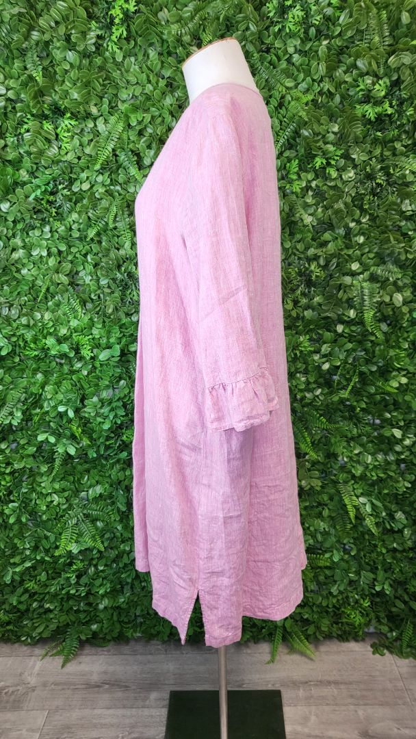 Jump Pink Linen Dress (14)