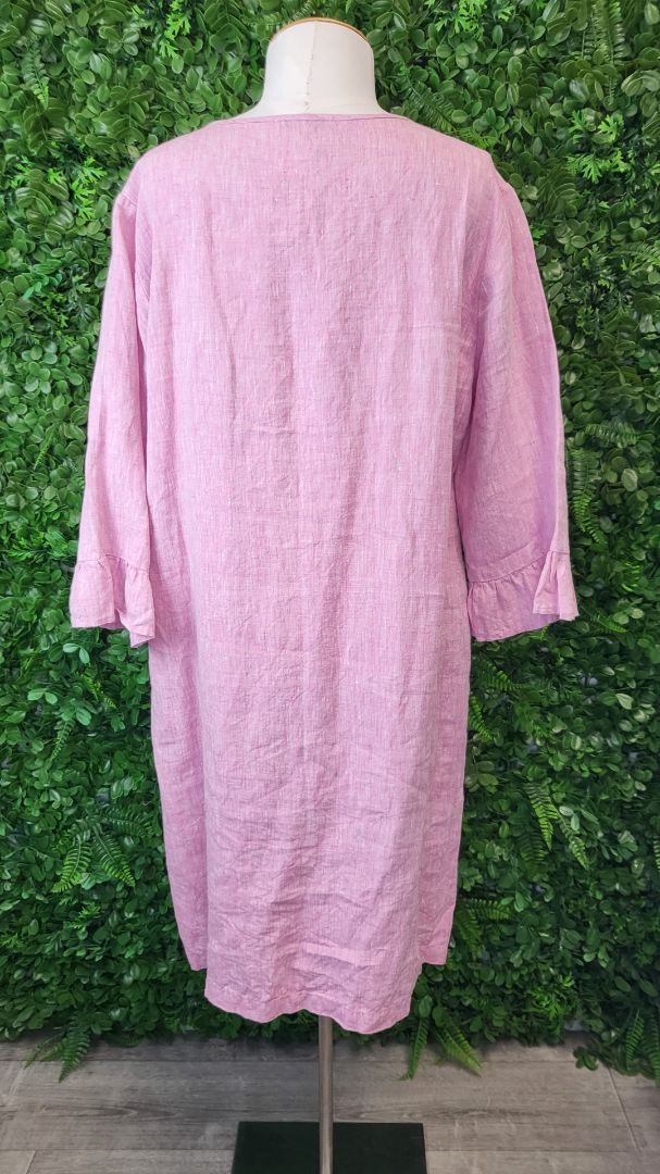 Jump Pink Linen Dress (14)