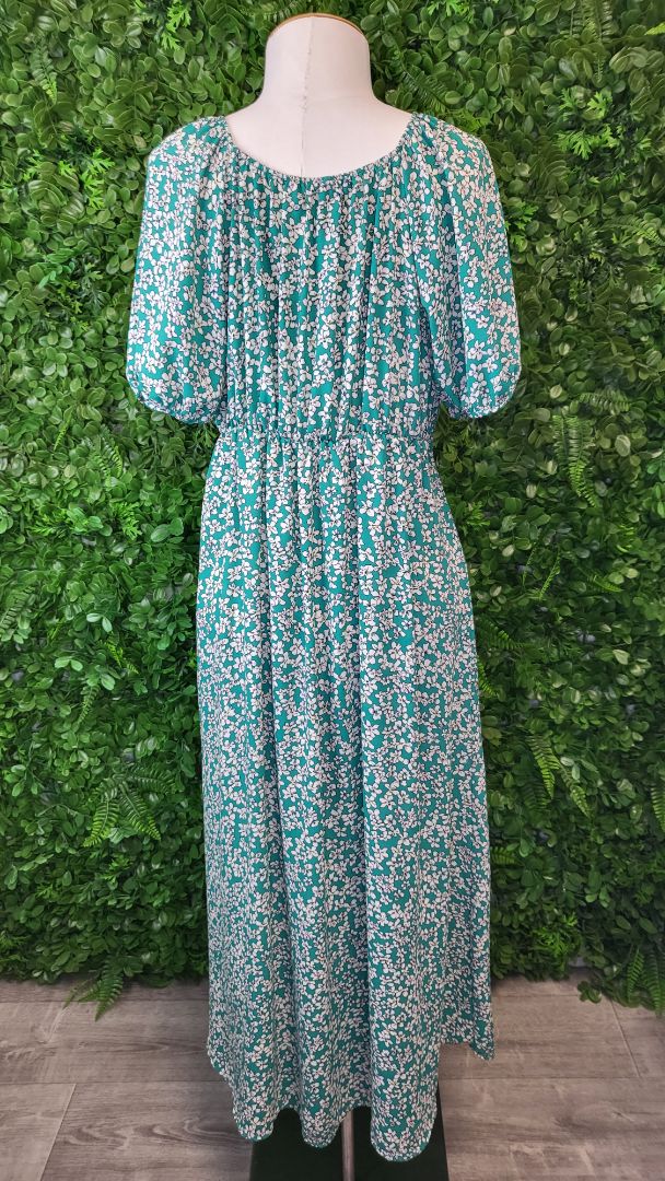 Only Green Floral Dress (12-14)