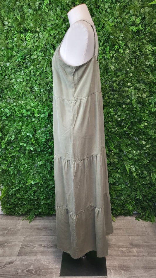 Foxwood Khaki Tiered Sundress (10)