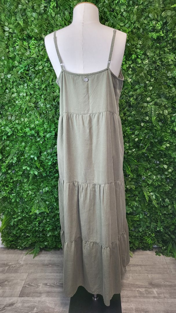 Foxwood Khaki Tiered Sundress (10)