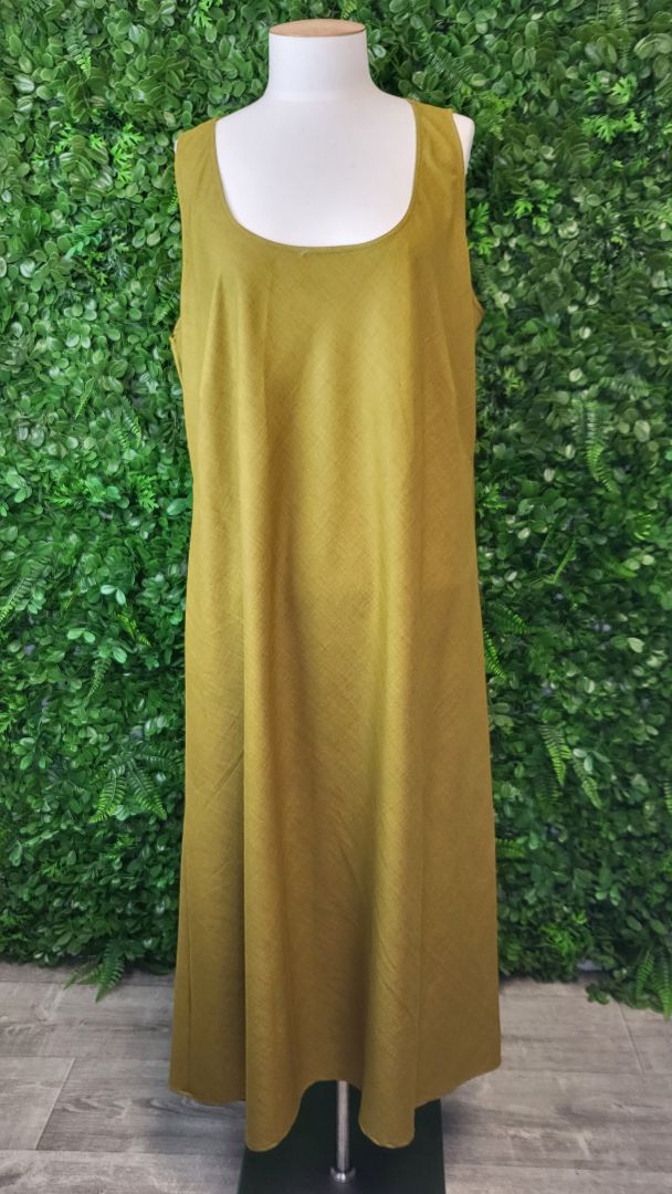 unknown Khaki Bias Cut Dress (16)