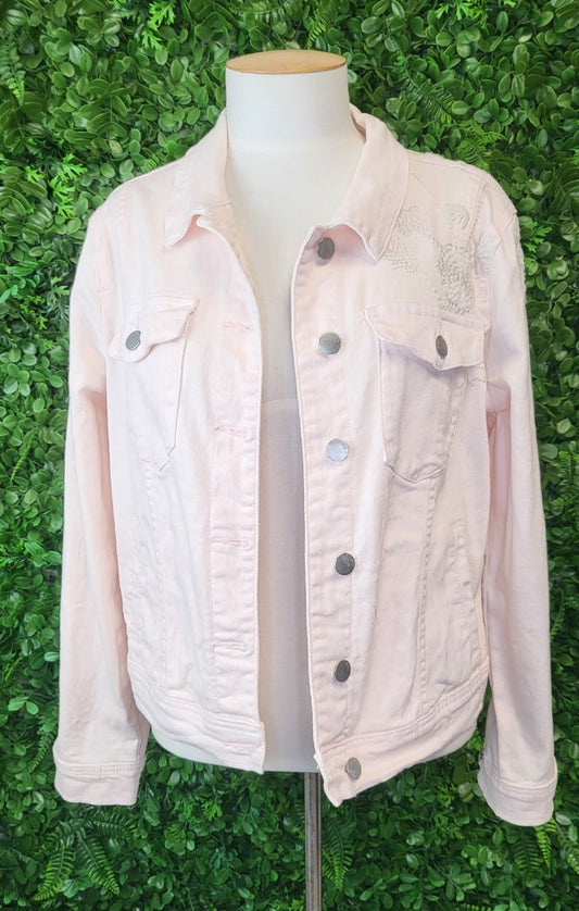 Classified Pastel Peach Denim Jacket (14)