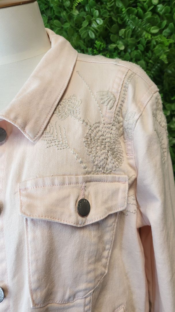 Classified Pastel Peach Denim Jacket (14)