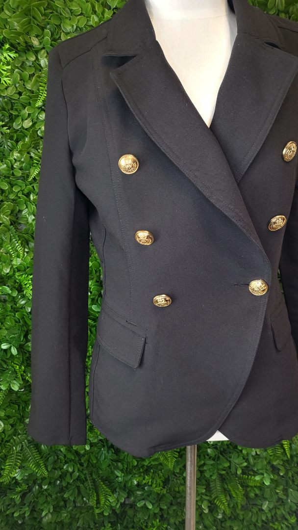 Leoni Black Military Blazer (8)