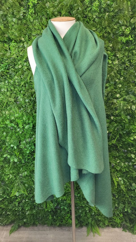 Halo & Hazard Green Knit Cape OSFM