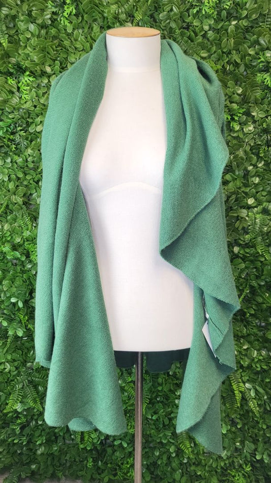 Halo & Hazard Green Knit Cape OSFM