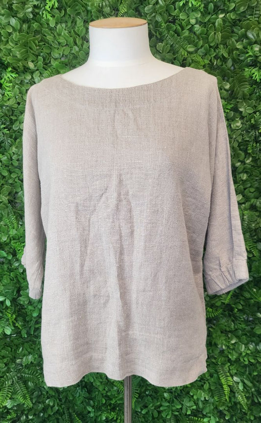 Knock Knock Oat Linen Top (12)