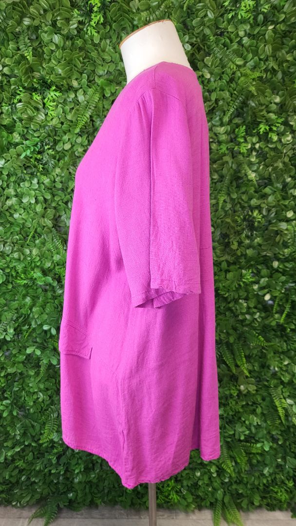 Ruby Rain Pink Drape Top (14)