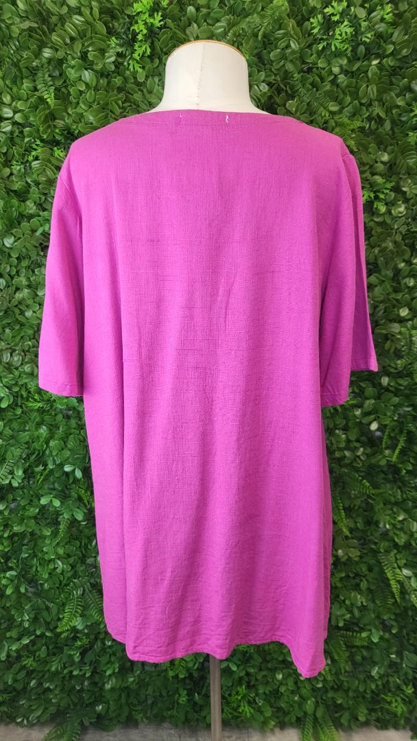 Ruby Rain Pink Drape Top (14)