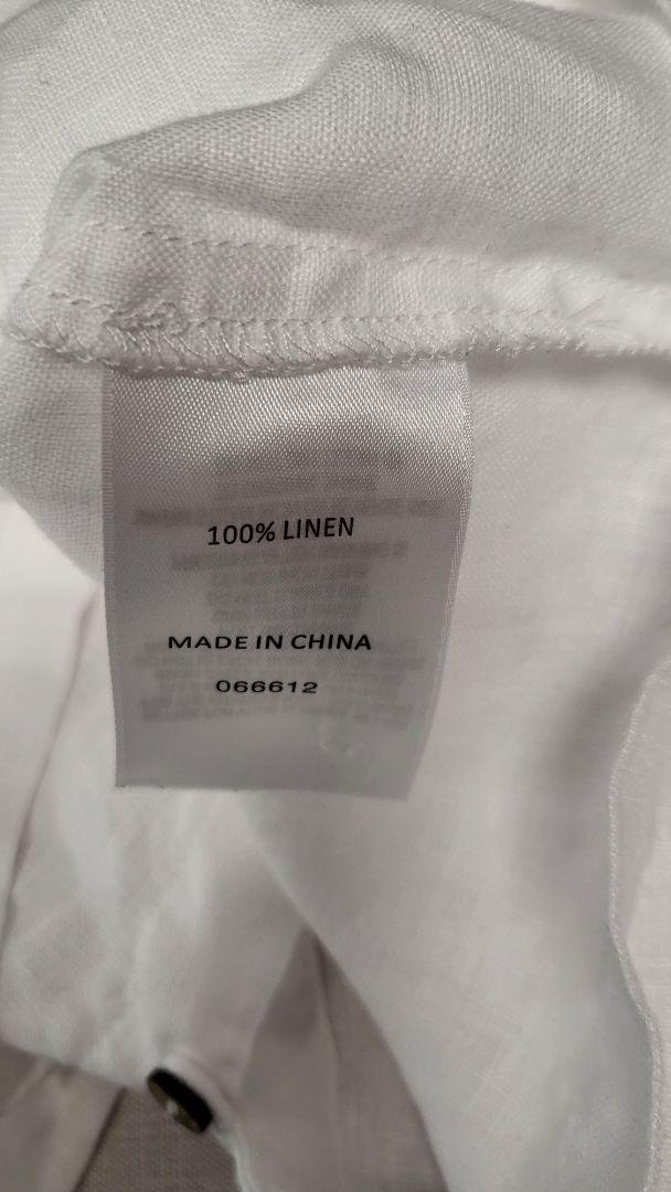 Unknown White Linen Top (12)