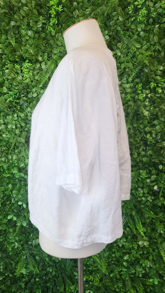 Unknown White Linen Top (12)