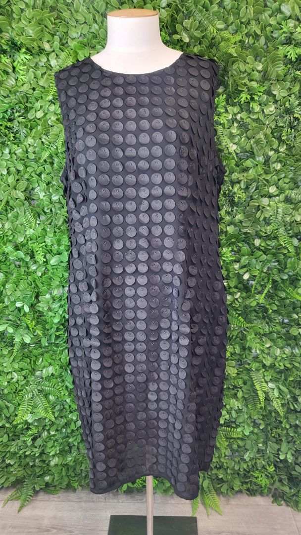 Siren Black Disc Dress (16-18)