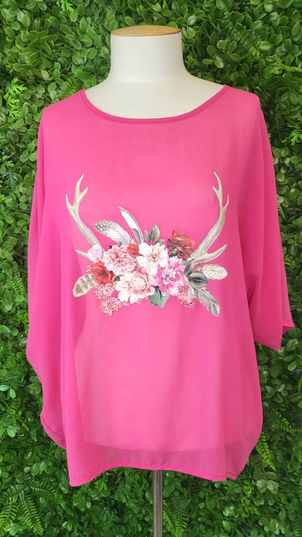 Ivy Blu Pink Antlers Top (8)