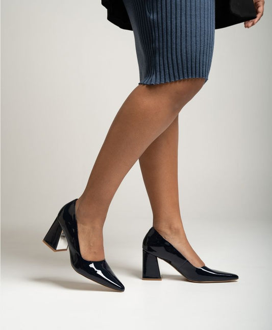 Mi Piaci Navy Patent Heel (39)