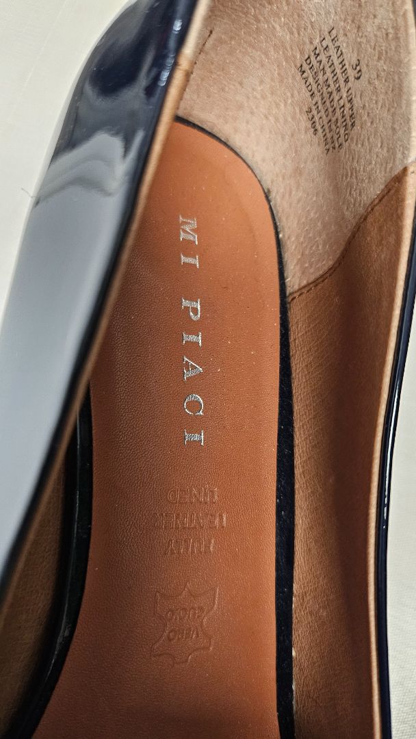 Mi Piaci Navy Patent Heel (39)