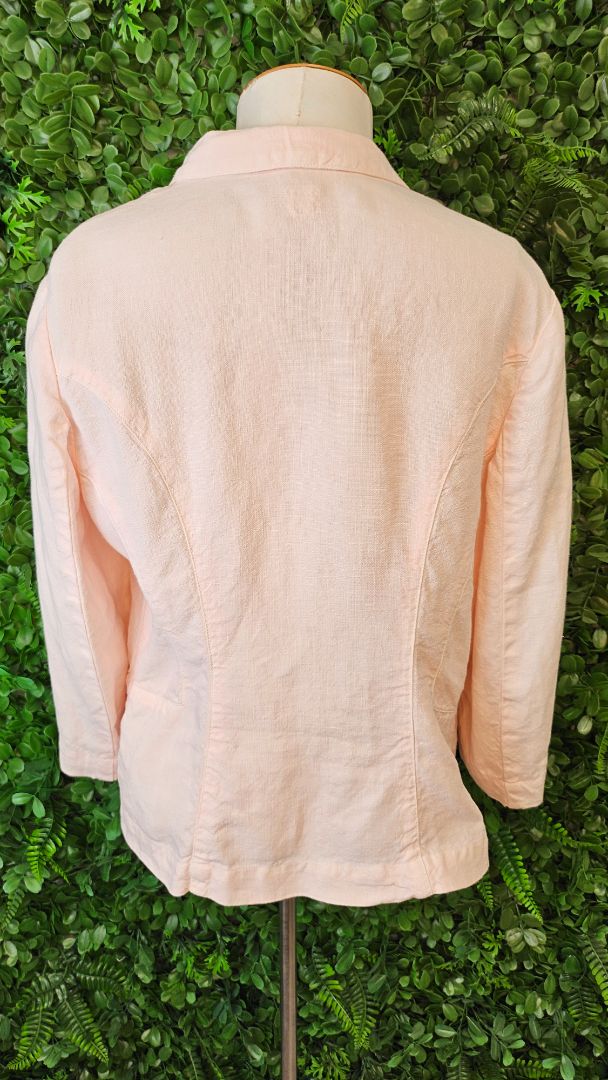 Puro Lino Pink Linen Blazer (10)