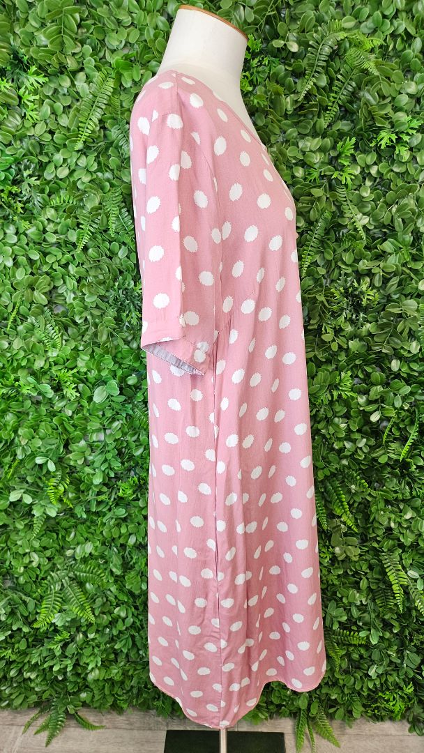 Vassalli Pink Spotty Dress BNWT (16)