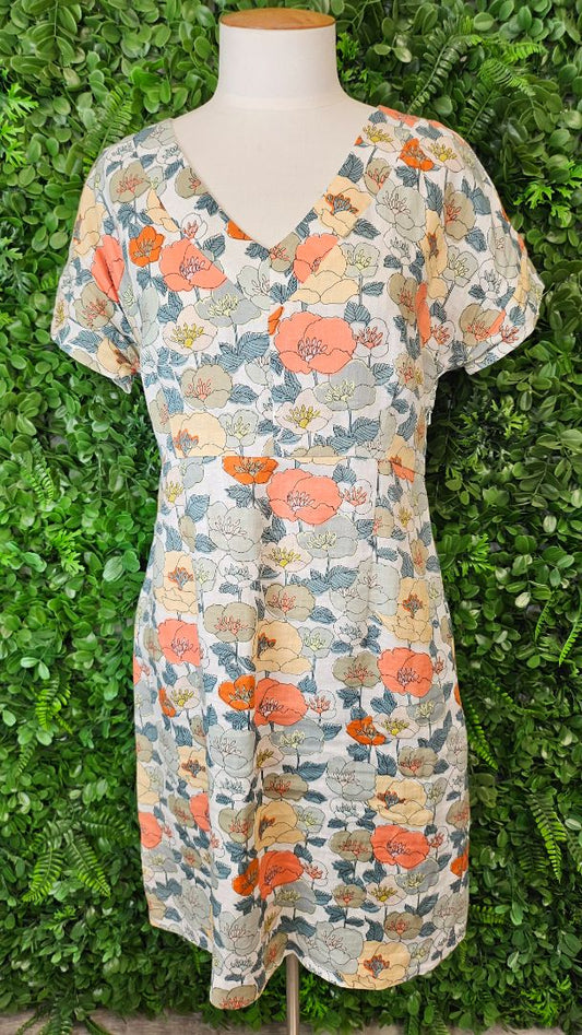 Anne Mardell Floral Linen Dress (10)