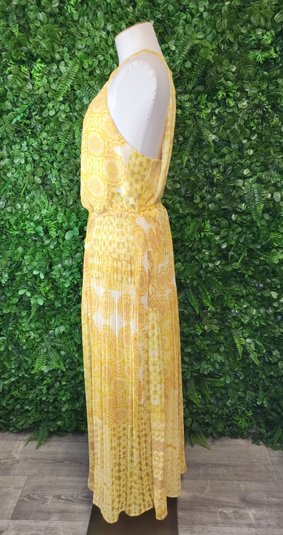 Harlow Yellow  Pleat Dress (20)