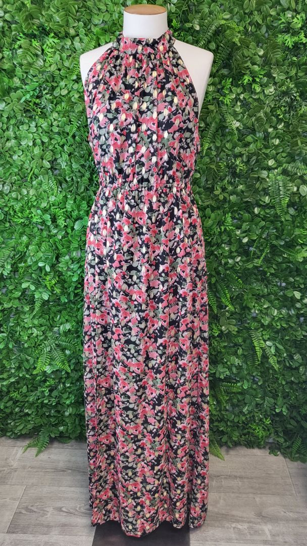 Augustine Floral Halter Neck Dress (12)